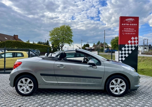 Peugeot 207 CC cena 13500 przebieg: 161587, rok produkcji 2007 z Ślesin małe 781